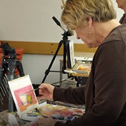 Art & Portraiture of Elizabeth B Tucker - Karla working hard in class!