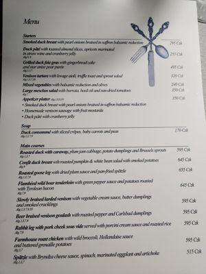 Menu photo 4 U Modré kachničky II Prague, PR Menu photo 4 U Modré kachničky II Prague, PR