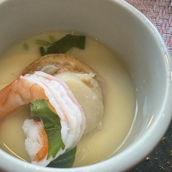Hana Izumi - Chawanmushi with shrimp and scallop (part of kaiseki lunch) - Japanese Near Me - Millbrae, California