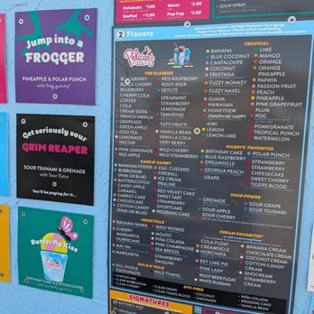 Pelican's  Snoballs - Menu - Shaved Ice Near Me - Hickory, North Carolina