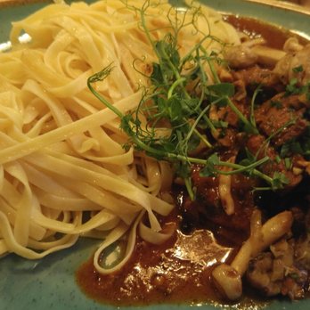 Altes Tramdepot - Wild boar stew with mushroom. Awesome. - Brewpubs Near Me - Bern, BE