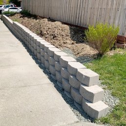 Wall pieces and gravel from Ramm Rock supply Wall pieces and gravel from Ramm Rock supply