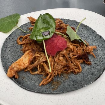 Owamni - Smoked turkey tinga taco - New American Near Me - Minneapolis, Minnesota