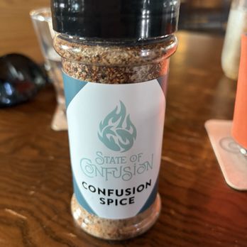 State of Confusion - Confusion spice. Bottle to use on table. Can buy one to take home. - Peruvian Near Me - Chattanooga, Tennessee State of Confusion - Confusion spice. Bottle to use on table. Can buy one to take home. - Peruvian Near Me - Chattanooga, Tennessee