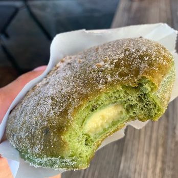 Cafe Dulce - Custard filled matcha donut - Coffee & Tea Near Me - Los Angeles, California Cafe Dulce - Custard filled matcha donut - Coffee & Tea Near Me - Los Angeles, California