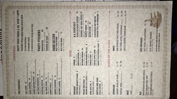 Menu photo 1 Cigar Bar and Grill San Francisco, CA Menu photo 1 Cigar Bar and Grill San Francisco, CA