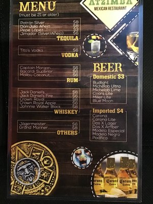 Menu photo 2 Atzimba's Mexican Restaurant Wildersville, TN Menu photo 2 Atzimba's Mexican Restaurant Wildersville, TN