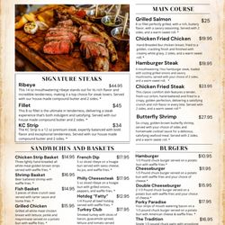 Traditions Restaurant - Menu Updated Oct 2025