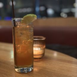 Caramelized Pineapple Shrub with soda (N/A) Caramelized Pineapple Shrub with soda (N/A)