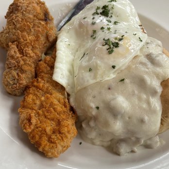 The Lobby - Fried chicken (tender, not breast) weird biscuit and gravy - New American Near Me - Denver, Colorado The Lobby - Fried chicken (tender, not breast) weird biscuit and gravy - New American Near Me - Denver, Colorado