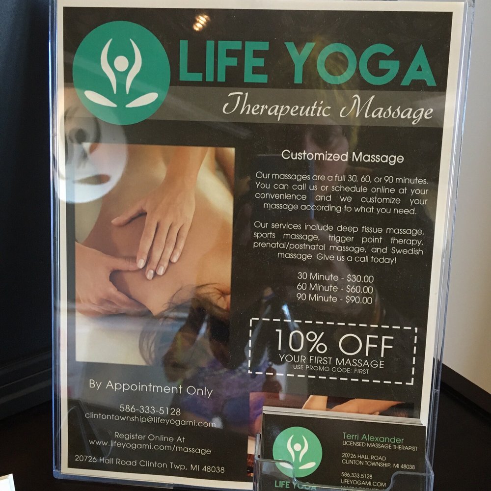 Life Yoga - They offer massages and have a beautiful private room - Yoga Near Me - Macomb, Michigan Life Yoga - They offer massages and have a beautiful private room - Yoga Near Me - Macomb, Michigan