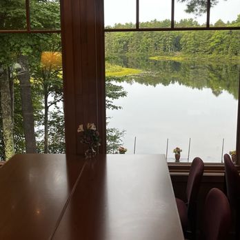Dixie's Coffee House - View from inside, of Vance lake - Coffee & Tea Near Me - Manitowish Waters, Wisconsin
