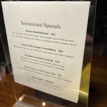 The Doctor’s Office - Specials menu - Seafood Near Me - Holmes Beach, Florida