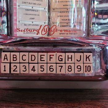 The Great Grill - Choose songs to be played on the jukebox from your table. 3 for a quarter! - Diners Near Me - Burbank, California The Great Grill - Choose songs to be played on the jukebox from your table. 3 for a quarter! - Diners Near Me - Burbank, California