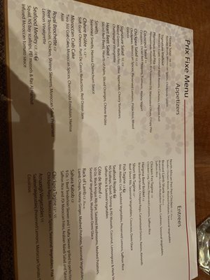 Menu photo 1 The Sultan's Tent & Cafe Moroc Toronto, ON Menu photo 1 The Sultan's Tent & Cafe Moroc Toronto, ON