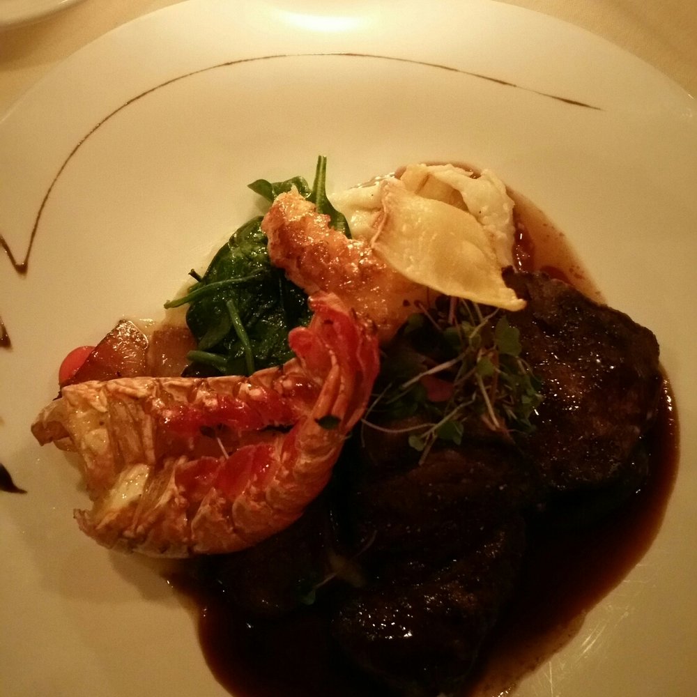 Cafe 37 - Surf and turf with filet mignon - New American Near Me - Ridgewood, New Jersey