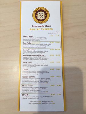 Menu photo 8 Grilled Cheese Mania Harrisonburg, VA