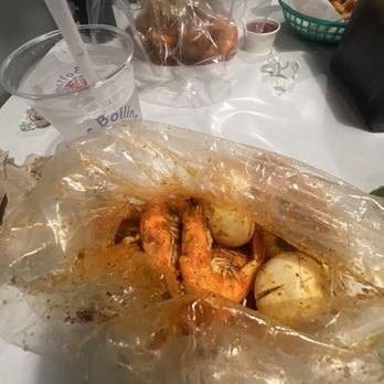 The Boiling Crab - Shrimp whole shabang medium with egg and corn - Cajun/Creole Near Me - Burbank, California The Boiling Crab - Shrimp whole shabang medium with egg and corn - Cajun/Creole Near Me - Burbank, California