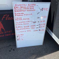 Tacos El Flaco - Menu