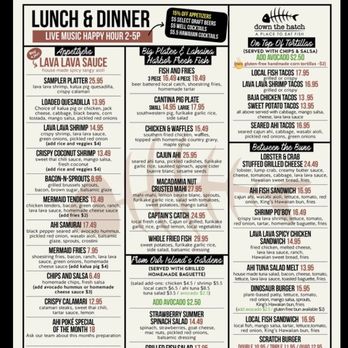 Down the Hatch Maui - Menu - Seafood Near Me - Lahaina, Hawaii Down the Hatch Maui - Menu - Seafood Near Me - Lahaina, Hawaii