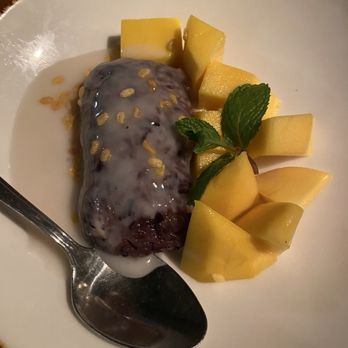 Basil Canteen - Mango Black Stick Rice Dessert - Thai Near Me - San Francisco, California Basil Canteen - Mango Black Stick Rice Dessert - Thai Near Me - San Francisco, California