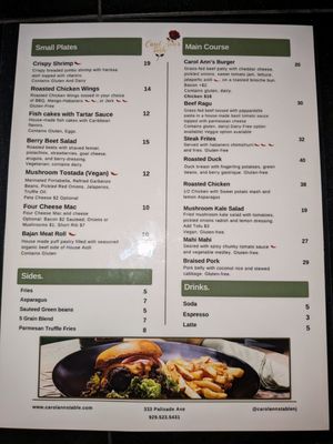 Menu photo 1 Carol Ann’s Table Jersey City, NJ