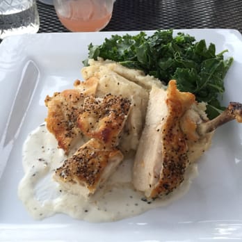 Hillside Farmacy - Chicken, mashed potatoes, and a kale salad - New American Near Me - Austin, Texas