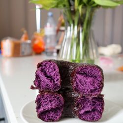 Everglazed Donuts & Cold Brew - Purple Glazed Ube @tiffhuangry