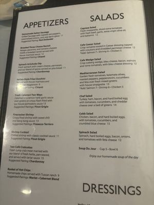 Menu photo 1 Cafe Pasta Greensboro, NC