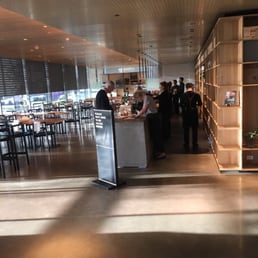 An army of staff with no customers but you have to go up to get some one to serve you