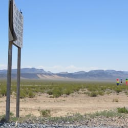 The Last Spike - Seven Magic Mountains across Las Vegas Boulevard from the Last Spike.