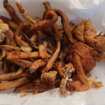 Soul Fish Cafe - My daughter's side of fries from her kiddie cat meal. This picture actually makes them look much better. The were extremely hard and black! - Southern Near Me - Germantown, Tennessee