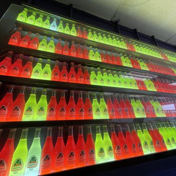 Chilangos Tacos - TACOS - wall decor made of Jarritos Soda - lime and fruit punch - Tacos Near Me - Dallas, Texas Chilangos Tacos - TACOS - wall decor made of Jarritos Soda - lime and fruit punch - Tacos Near Me - Dallas, Texas