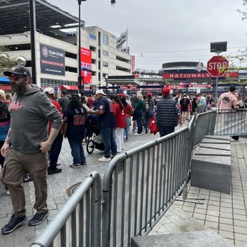 Nationals Park - Folks lined up waiting for gates to open on a giveaway day - Stadiums & Arenas Near Me - Washington, DC, District of Columbia