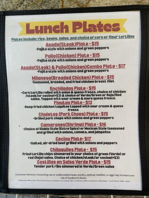 Menu photo 1 Vargas Mexican Food Sebastian, FL