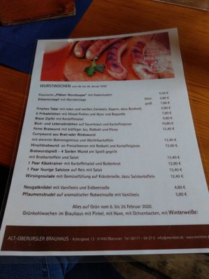 Menu photo 4 Alt-Oberurseler Brauhaus Oberursel, HE Menu photo 4 Alt-Oberurseler Brauhaus Oberursel, HE
