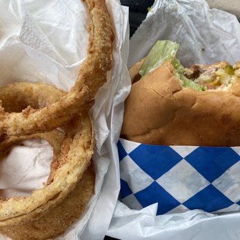 Mel's Blueplate Express - Fully loaded turkey burger - Seafood Near Me - Galveston, Texas