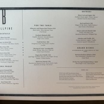 Bellpine - Menu - Cocktail Bars Near Me - Portland, Oregon