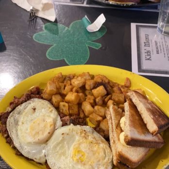 Keltic Kitchen - Keltic Kitchen 's Famous Corned Beef Hash with over medium eggs - Breakfast & Brunch Near Me - West Yarmouth, Massachusetts Keltic Kitchen - Keltic Kitchen 's Famous Corned Beef Hash with over medium eggs - Breakfast & Brunch Near Me - West Yarmouth, Massachusetts