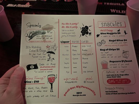 Menu photo 3 Snappy's Small Bar Washington, DC, DC