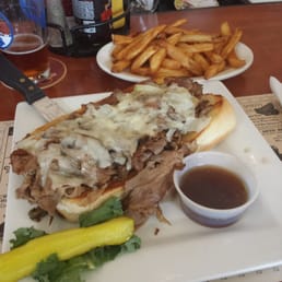 Open Face Prime Rib Sandwich