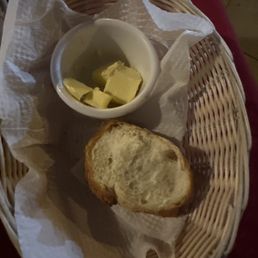 Warm bread mostly eaten! Warm bread mostly eaten!