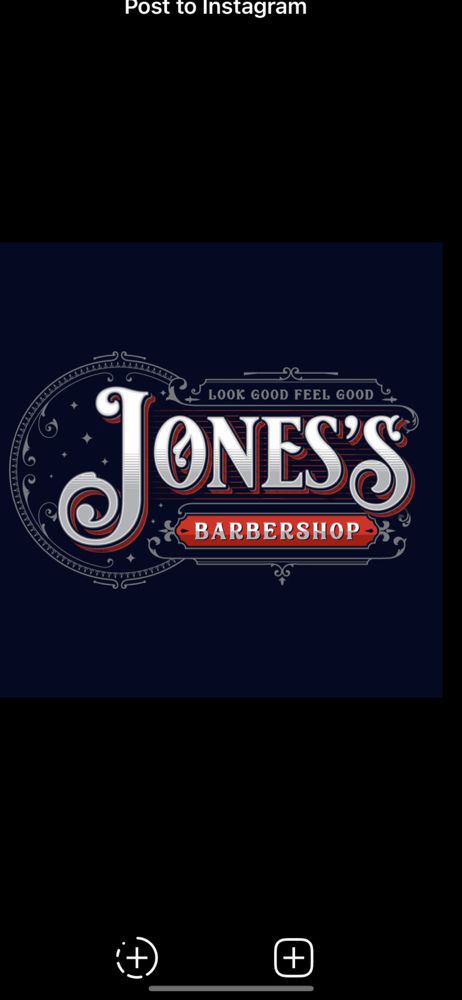 Jones’s barbershop Logo