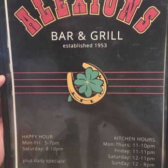 Alexion's Bar & Grill - Menu - Bars Near Me - Carnegie, Pennsylvania Alexion's Bar & Grill - Menu - Bars Near Me - Carnegie, Pennsylvania