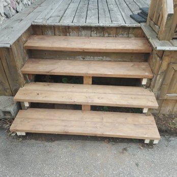 Jake's Quality Home Maintenance - These are the new stairs I built - Handyman Near Me - Simcoe, Ontario