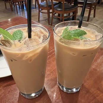 Burma Burma - Burmese Iced Tea. Less sweet than the Thai iced tea and not as strong BUT still great drink. A must. - Burmese Near Me - Dublin, California