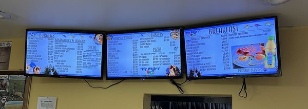 Menu photo 1 Big Wally's Coulee City, WA
