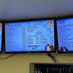Big Wally's - October 2025 Menu