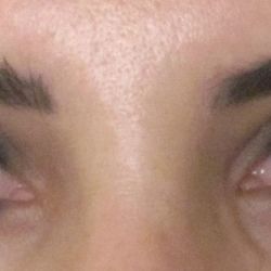 Jennifer Bassi Permanent Cosmetics - Healed eyebrow and eyeliner tattoo.