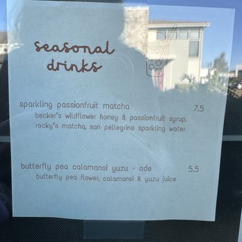 Pastry Cat - Seasonal drink menu - Bakeries Near Me - Sacramento, California